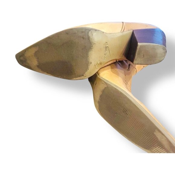 Nine West Butterfly Heart Cowboy Boots Womens Sz 7 Leather Western Riding Shoes - Picture 11 of 16